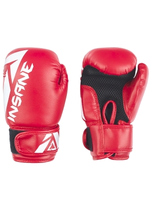 Insane / Перчатки боксерские MARS, ПУ, красный, 4 oz IN22-BG100