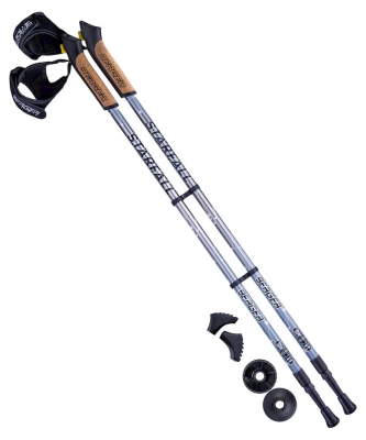 Berger / Палки для скандинавской ходьбы Starfall, 77-135 см., 2-секционные