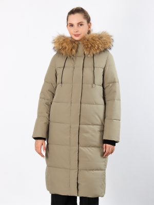 Snow Owl / Пальто утепленное с мехом 24A289