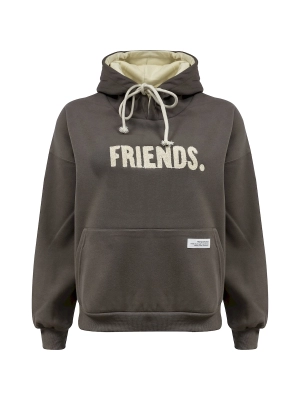 Худи утепленное/женское с начесом/оверсайз с капюшоном/Толстовка/Свитшот/Кофта