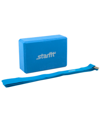 Starfit / Комплект из Блока иРемня для йоги FA-104