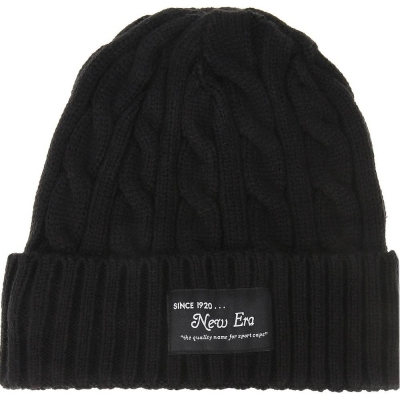 New Era / Шапка Authentic Patch Cable Knit Ne 12033216-BLK