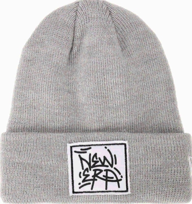 New Era / Шапка Kids Graffiti Patch Cuff Knit Ne 12033158-HGRWHI