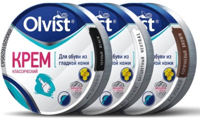 Olvist / Крем для обуви классический (в банке) Olvist 2154-02E