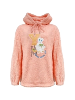 Jearlider / Худи утепленное/женское с начесом/оверсайз с капюшоном/Толстовка/Свитшот/Кофта