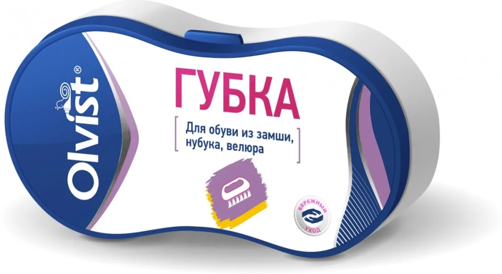 Olvist / Большая губка для замши, нубука, велюра Olvist / Большая губка для замши, нубука, велюра