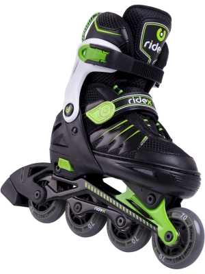 Ridex / Ролики раздвижные Eagle Green, алюминиевая рама