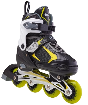 Ridex / Ролики раздвижные Allure Black, алюминиевая рама