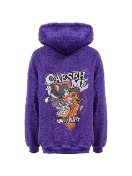 Jearlider / Толстовка утепленная/женская с начесом/оверсайз с капюшоном/Толстовка/Свитшот/Кофта