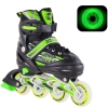 RGX / Раздвижные роликовые коньки X-Comet Green LED 9341