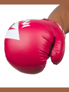 Insane / Перчатки боксерские MARS, ПУ, красный, 4 oz