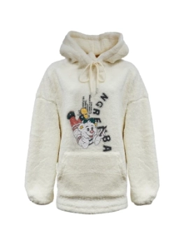 Jearlider / Худи утепленное/женское с начесом/оверсайз с капюшоном/Толстовка/Свитшот/Кофта