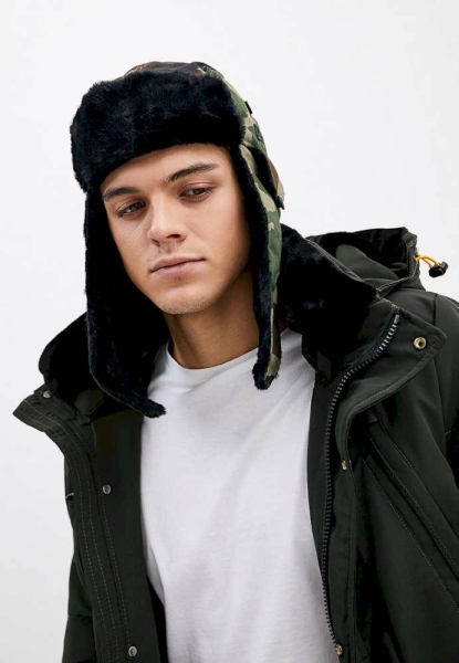 New Era / Шапка-ушанка Camo Trapper WDC 12064127-CAMO