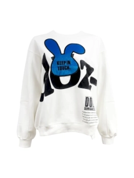 Jearlider / Свитшот/Толстовка без капюшона/Кофта/Свободная/оверсайз